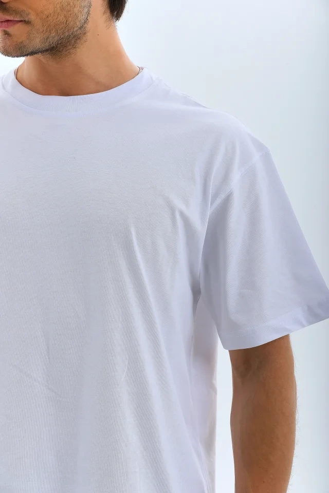 Beyaz Basic Oversize T-shirt