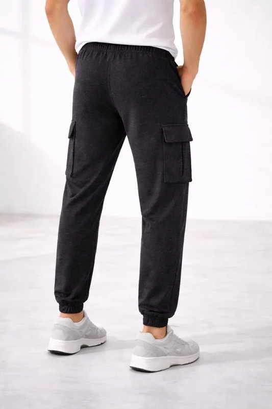 Erkek Kargo Cepli Jogger Pantalon