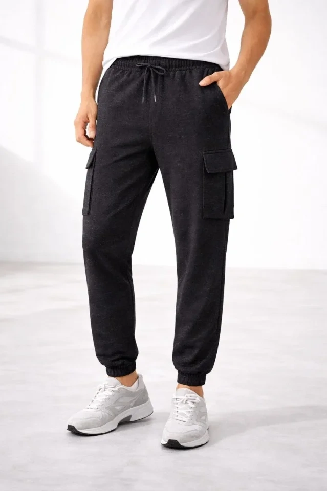 Erkek Kargo Cepli Jogger Pantalon
